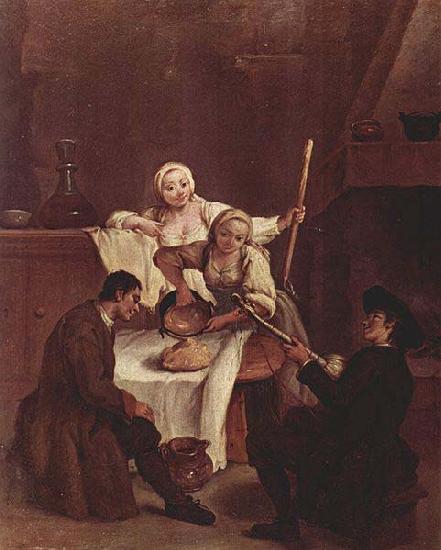 Pietro Longhi Die Polenta oil painting picture